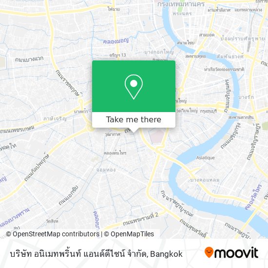 บริษัท อนิเมทพริ้นท์ แอนด์ดีไซน์ จำกัด map