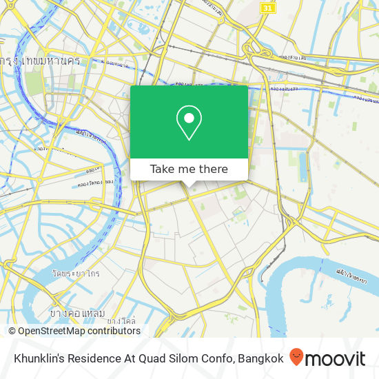 Khunklin's Residence At Quad Silom Confo map