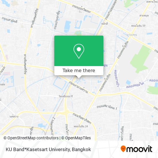 KU Band*Kasetsart University map