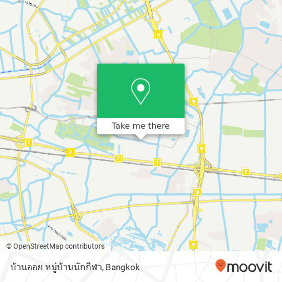 บ้านออย หมู่บ้านนักกีฬา map