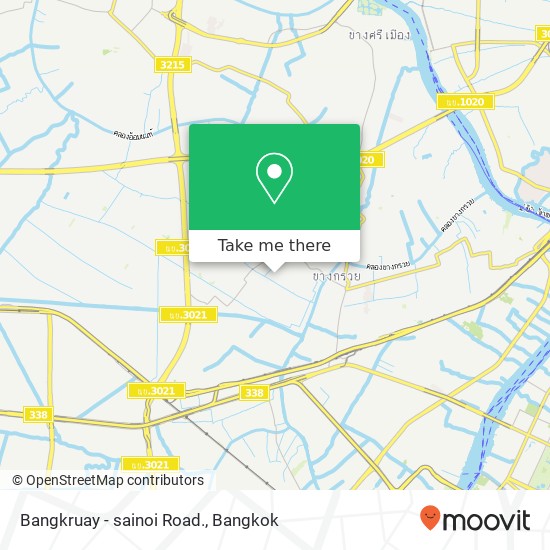 Bangkruay - sainoi Road. map