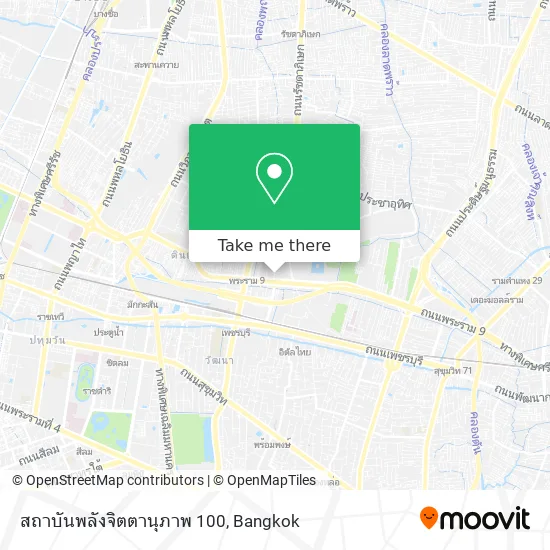 สถาบันพลังจิตตานุภาพ 100 map