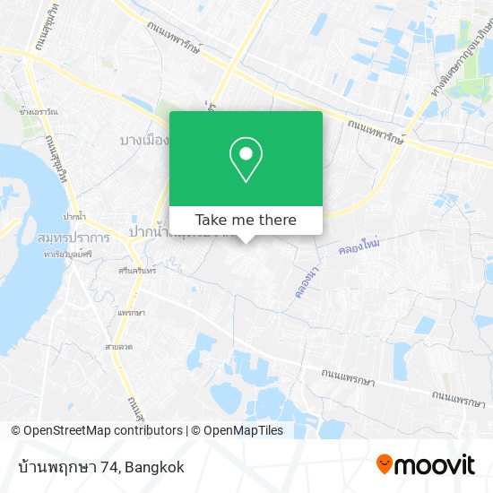 บ้านพฤกษา 74 map