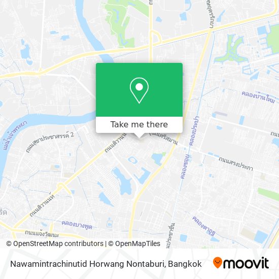 Nawamintrachinutid Horwang Nontaburi map