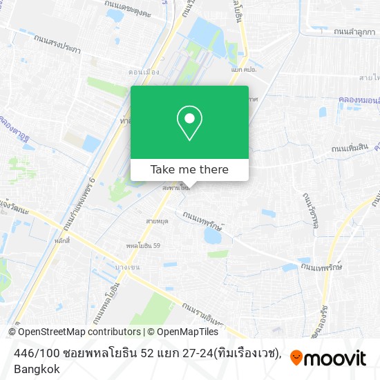 446 / 100 ซอยพหลโยธิน 52 แยก 27-24(ทิมเรืองเวช) map