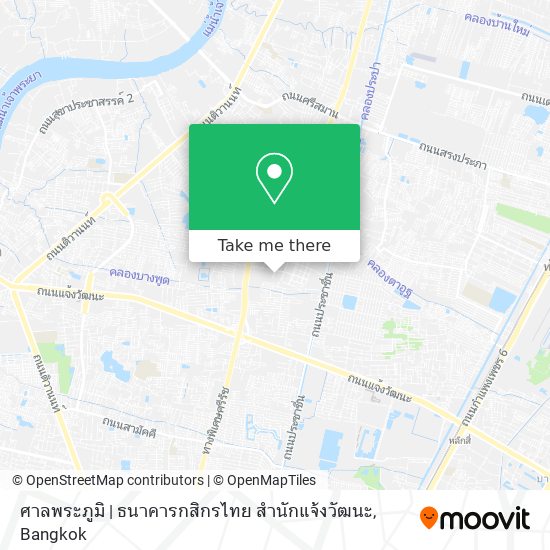 ศาลพระภูมิ | ธนาคารกสิกรไทย สำนักแจ้งวัฒนะ map