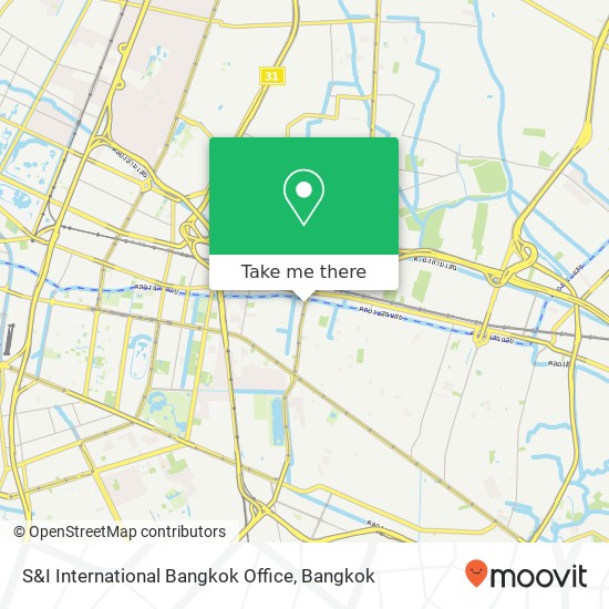 S&I International Bangkok Office map