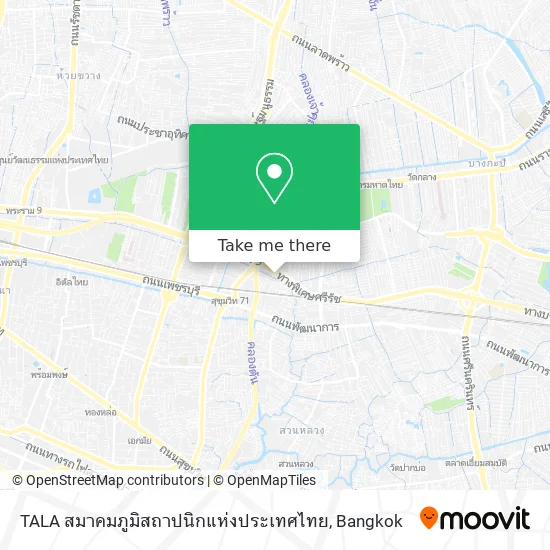TALA สมาคมภูมิสถาปนิกแห่งประเทศไทย map