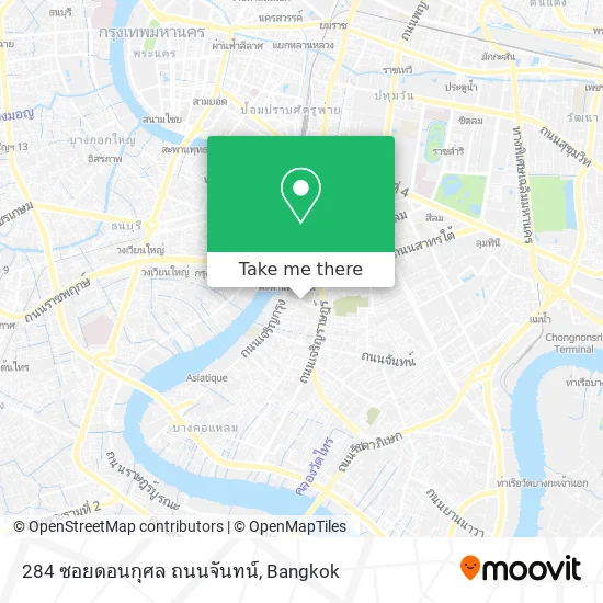284 ซอยดอนกุศล ถนนจันทน์ map