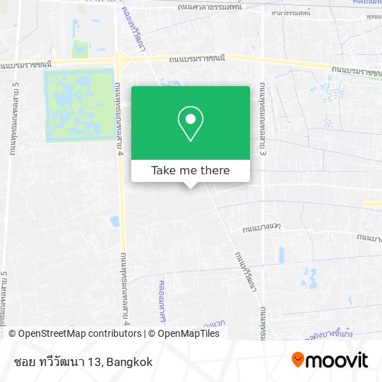 ซอย ทวีวัฒนา 13 map
