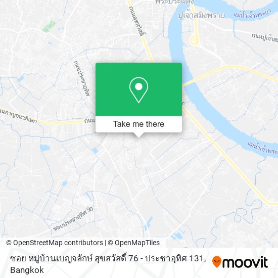 ซอย หมู่บ้านเบญจลักษ์ สุขสวัสดิ์ 76 - ประชาอุทิศ 131 map