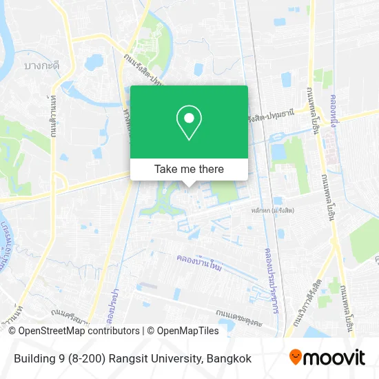 Building 9 (8-200) Rangsit University map