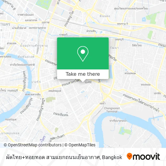 ผัดไทย+หอยทอด สามแยกถนนเย็นอากาศ map