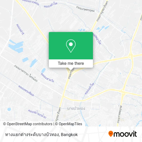 ทางแยกต่างระดับบางบัวทอง map