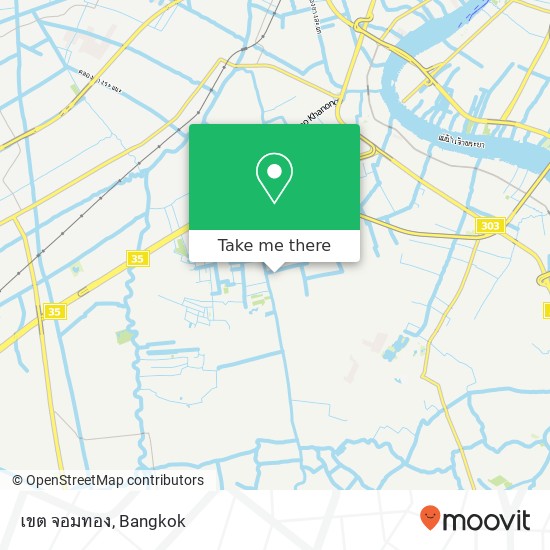 เขต จอมทอง map