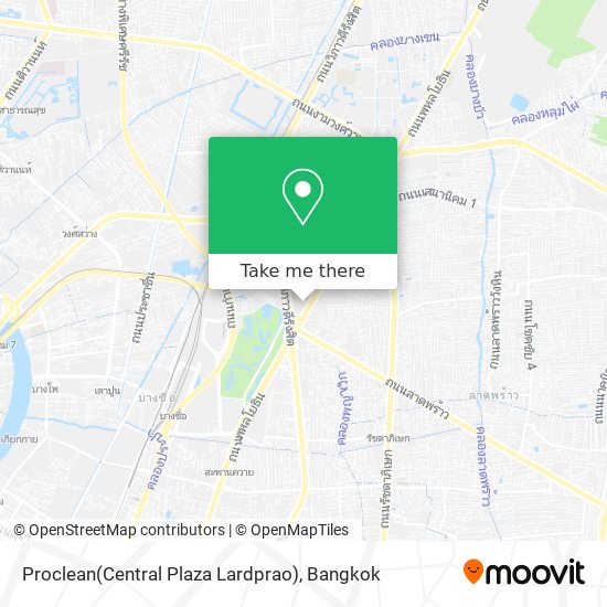 Proclean(Central Plaza Lardprao) map
