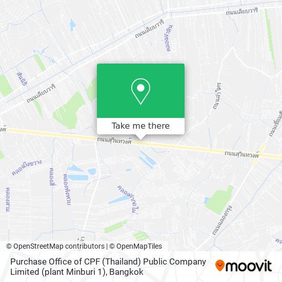 Purchase Office of CPF (Thailand) Public Company Limited  (plant Minburi 1) map
