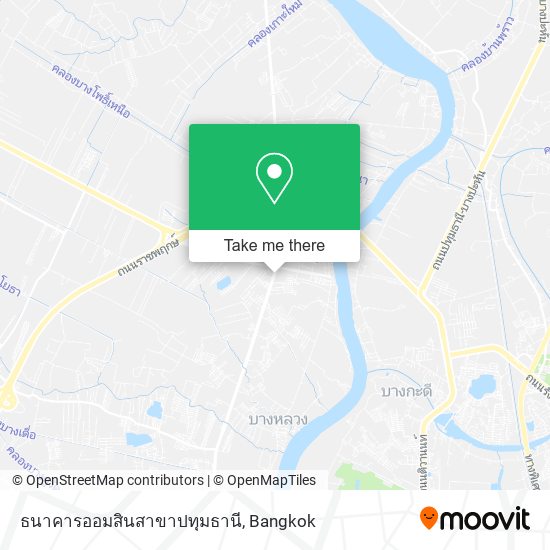 ธนาคารออมสินสาขาปทุมธานี map