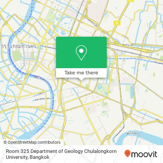 Room 325 Department of Geology Chulalongkorn University map