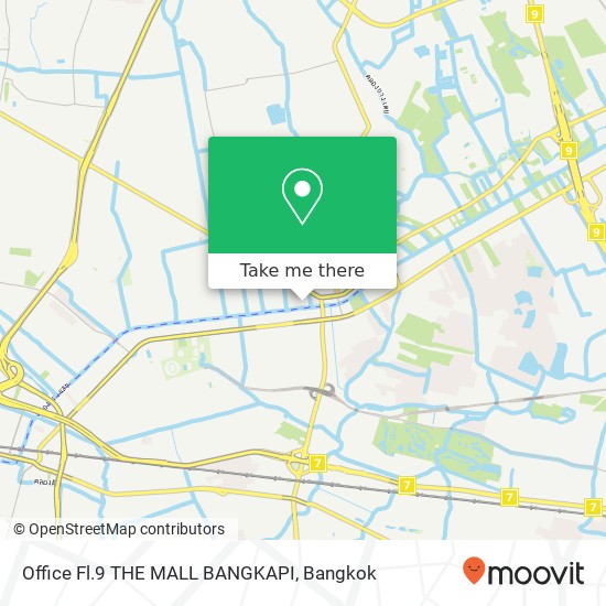 Office Fl.9 THE MALL BANGKAPI map