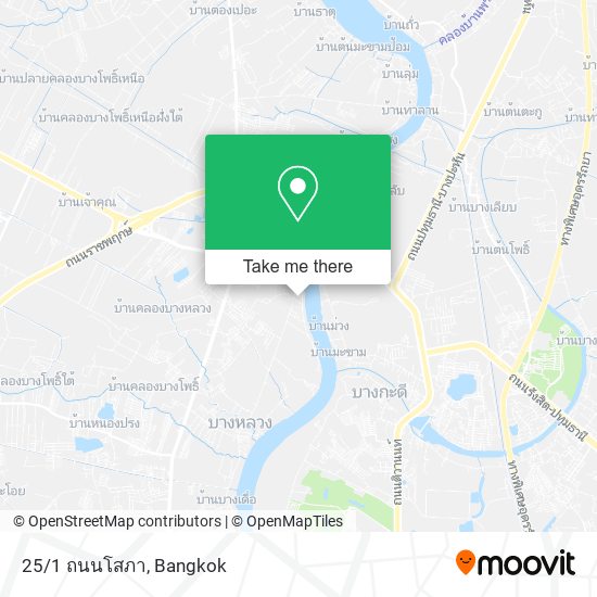 25/1 ถนนโสภา map