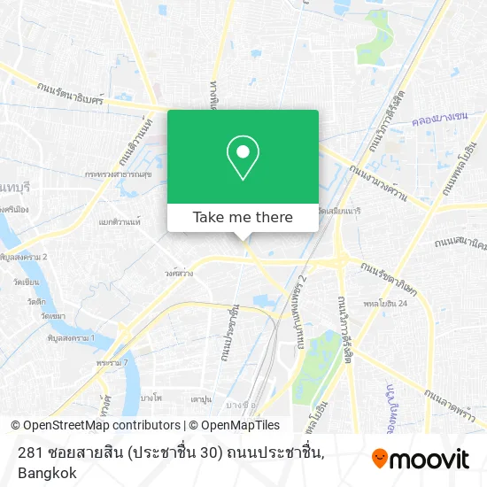281 ซอยสายสิน (ประชาชื่น 30) ถนนประชาชื่น map