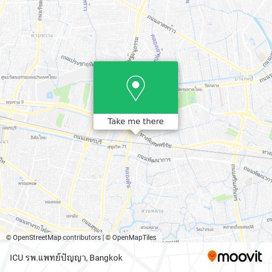 ICU รพ.แพทย์ปัญญา map