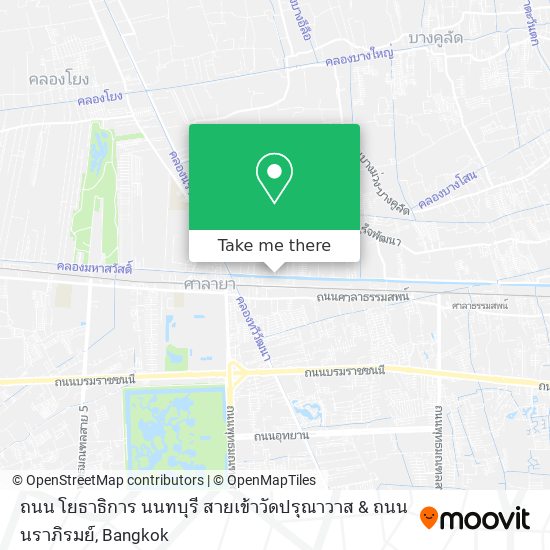 ถนน โยธาธิการ นนทบุรี สายเข้าวัดปรุณาวาส & ถนน นราภิรมย์ map
