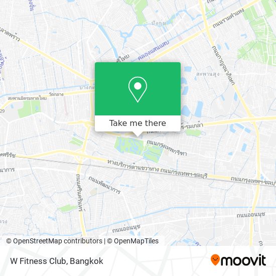 W Fitness Club map