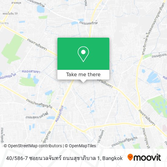 40 / 586-7 ซอยนวลจันทร์ ถนนสุขาภิบาล 1 map