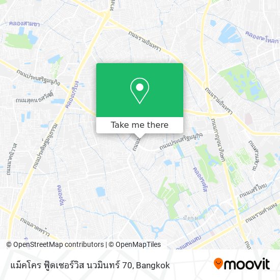 แม็คโคร ฟู๊ดเซอร์วิส นวมินทร์ 70 map