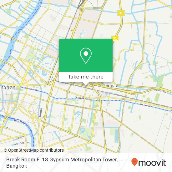 Break Room Fl.18 Gypsum Metropolitan Tower map