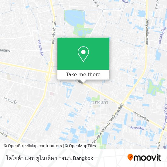 โตโยต้า แอท ยูไนเต็ด บางนา map