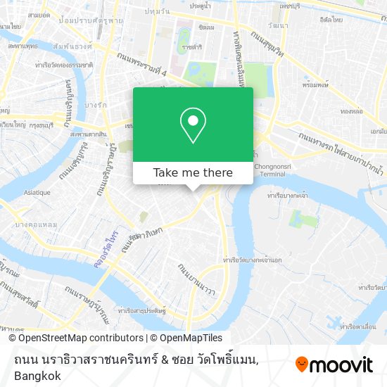 ถนน นราธิวาสราชนครินทร์ & ซอย วัดโพธิ์แมน map