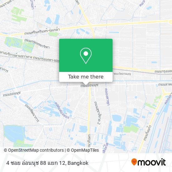 4 ซอย อ่อนนุช 88 แยก 12 map