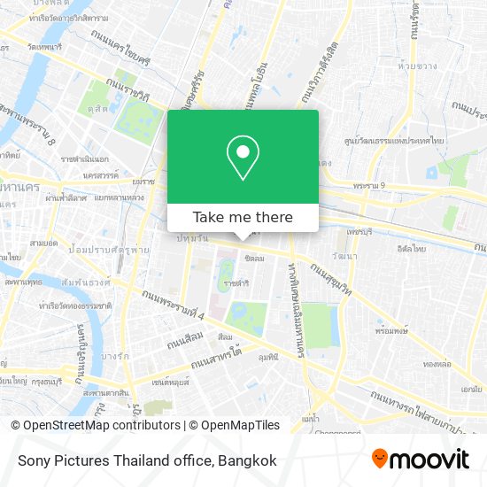Sony Pictures Thailand office map