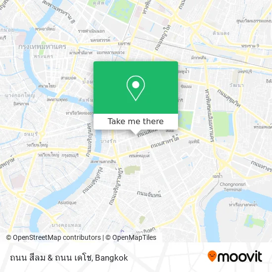 ถนน สีลม & ถนน เดโช map