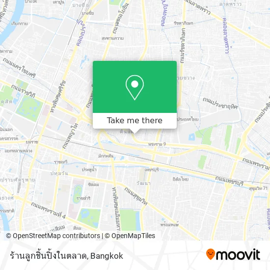 ร้านลูกชิ้นปิ้งในตลาด map