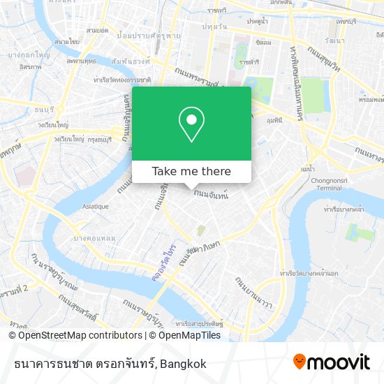 ธนาคารธนชาต ตรอกจันทร์ map