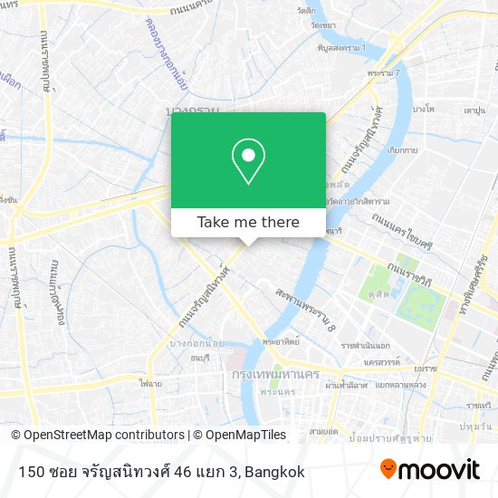 150 ซอย จรัญสนิทวงศ์ 46 แยก 3 map