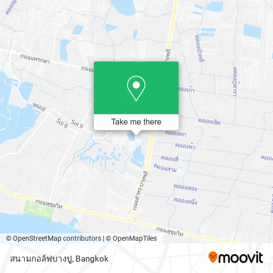 สนามกอล์ฟบางปู map