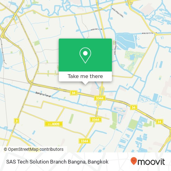 SAS Tech Solution Branch Bangna map