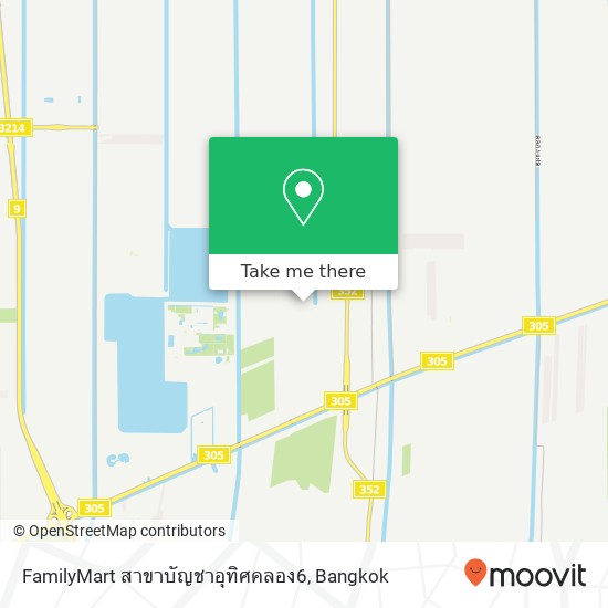 FamilyMart สาขาบัญชาอุทิศคลอง6 map
