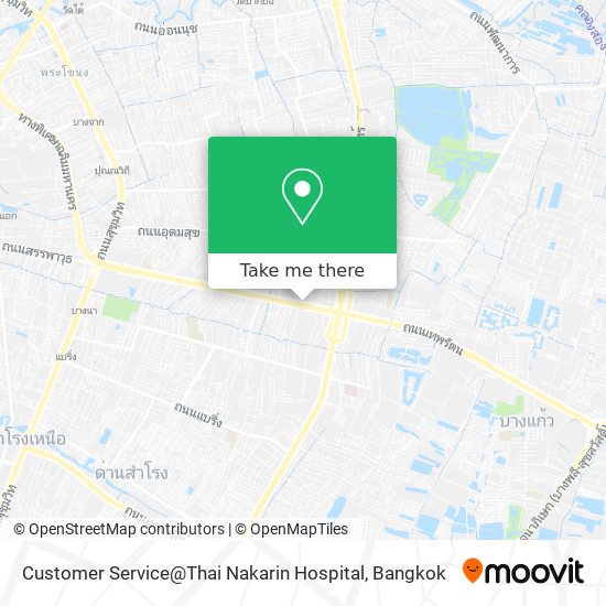 Customer Service@Thai Nakarin Hospital map