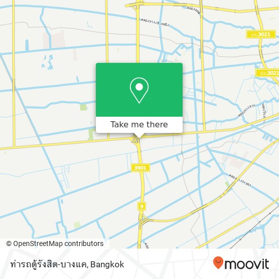 ท่ารถตู้รังสิต-บางแค map