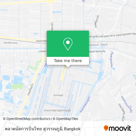 ตลาดนัดการบินไทย สุวรรณภูมิ map