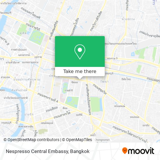Nespresso Central Embassy map