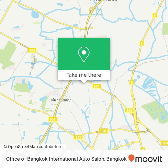 Office of Bangkok International Auto Salon map