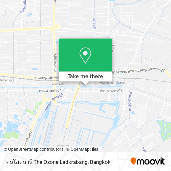 คนโสดบาร์ The Ozone Ladkrabang map