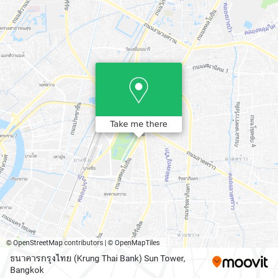 ธนาคารกรุงไทย (Krung Thai Bank) Sun Tower map